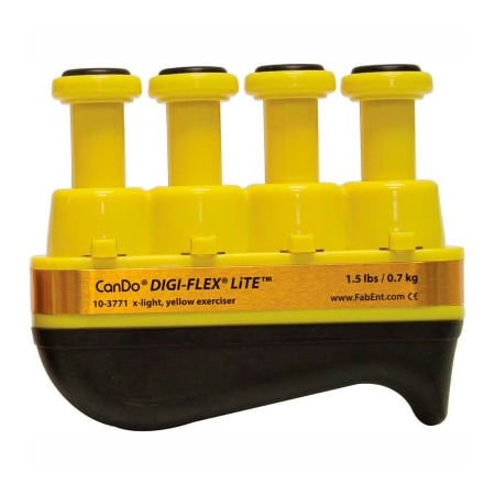 CanDo® Digi-Flex LITE® Hand Exerciser, Yellow, X-Light